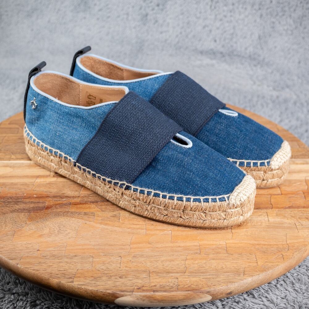 rag & bone Blue and Tan Espadrille Flats